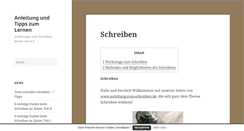 Desktop Screenshot of anleitung-zum-schreiben.de